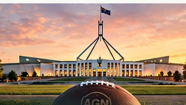Parliament House in Canberra representing American football in the ACT