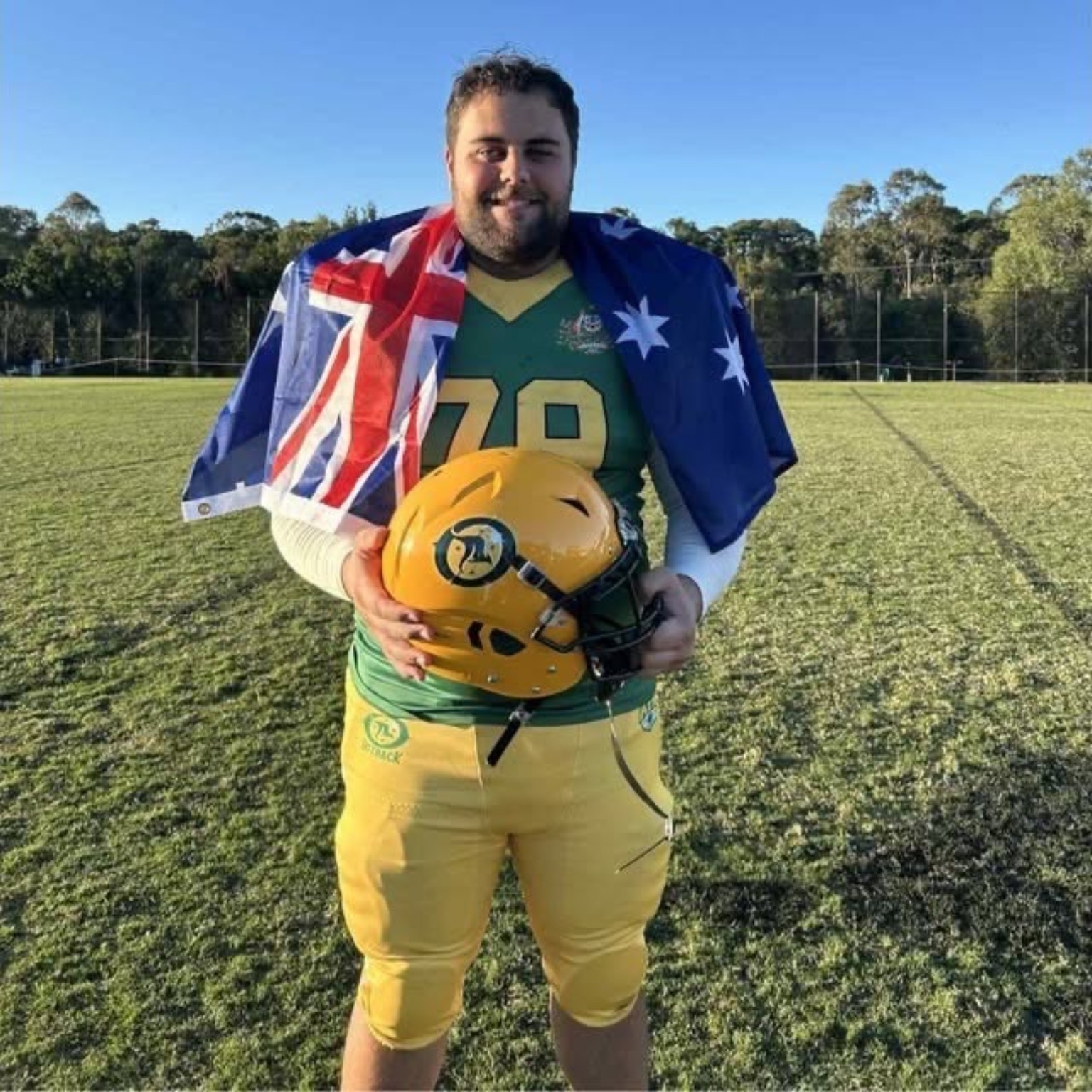 Nicholas Cosmai after representing Australia in American football